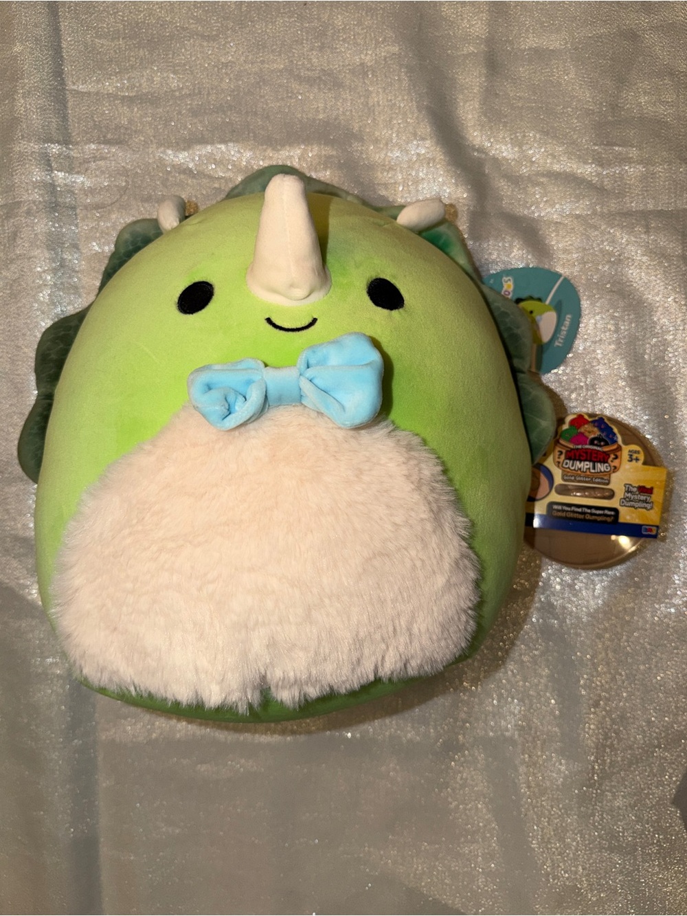 RMS Mystery Dumpling and Squishmallows Tristan The Green Dinosaur